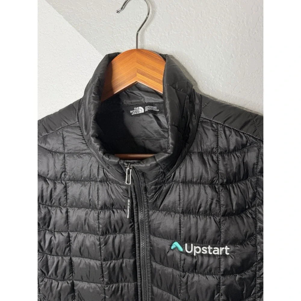 The North Face ThermoBall Quilted Vest Upstart Logo Black Men's Size Medium M